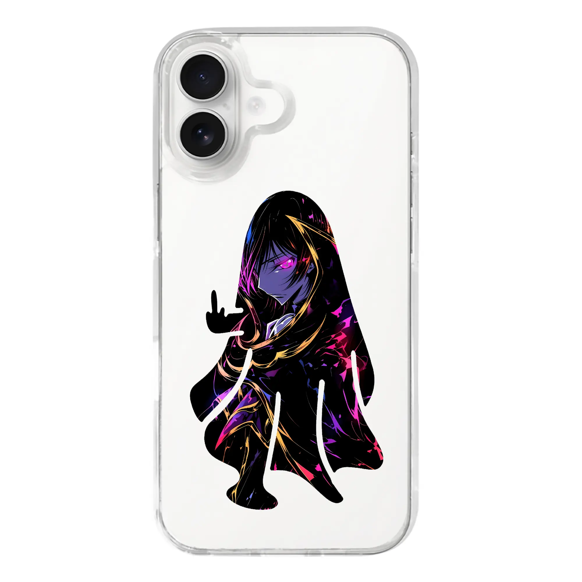 コードギアス 反逆のルルーシュ グッズ ルルーシュ・ランペルージ - iPhone 17シリーズ 透明スマホケース – 薄型・耐衝撃・精密フィット保護カバー